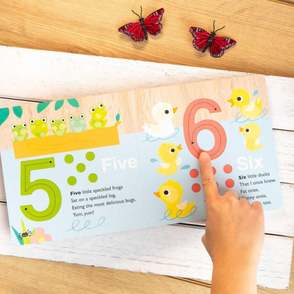 Touch and Trace: 1, 2, 3 Count with Me (Board Book for Babies and Toddlers 0-2 years old) (Touch and Trace Nursery Rhymes)