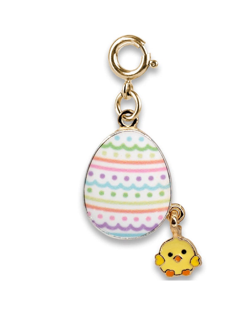 Gold Easter Egg Charm - Persnickety Shop
