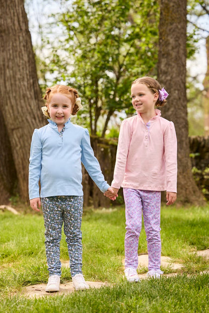 Little English Long Sleeve Hastings Polo - Ashbrook Floral