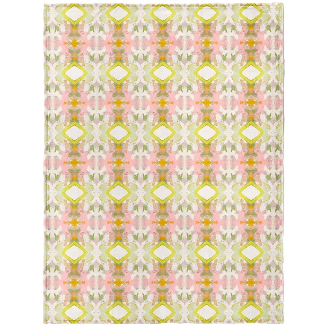 White Lotus Fleece Blanket - Persnickety Shop