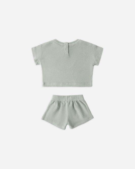 Terry Tee + Short Set || Sage - Persnickety Shop