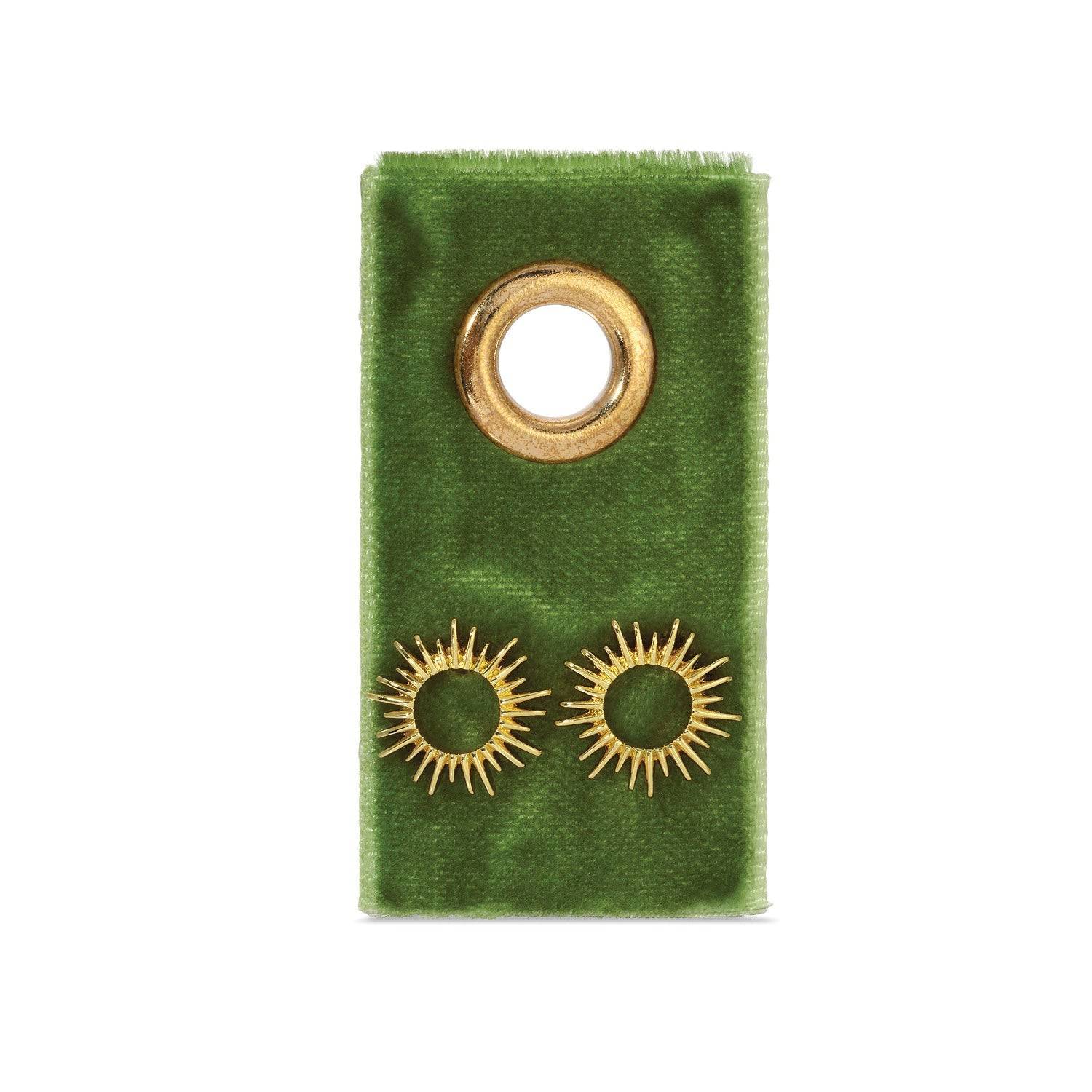 Open Sun Studs on Velvet Gift Tag - Persnickety Shop