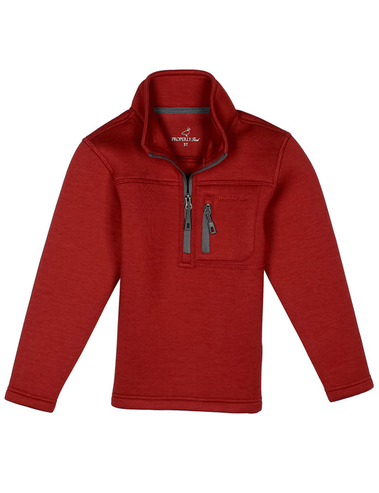 Properly Tied BOYS ARCTIC PULLOVER - Mulberry (Garnet)