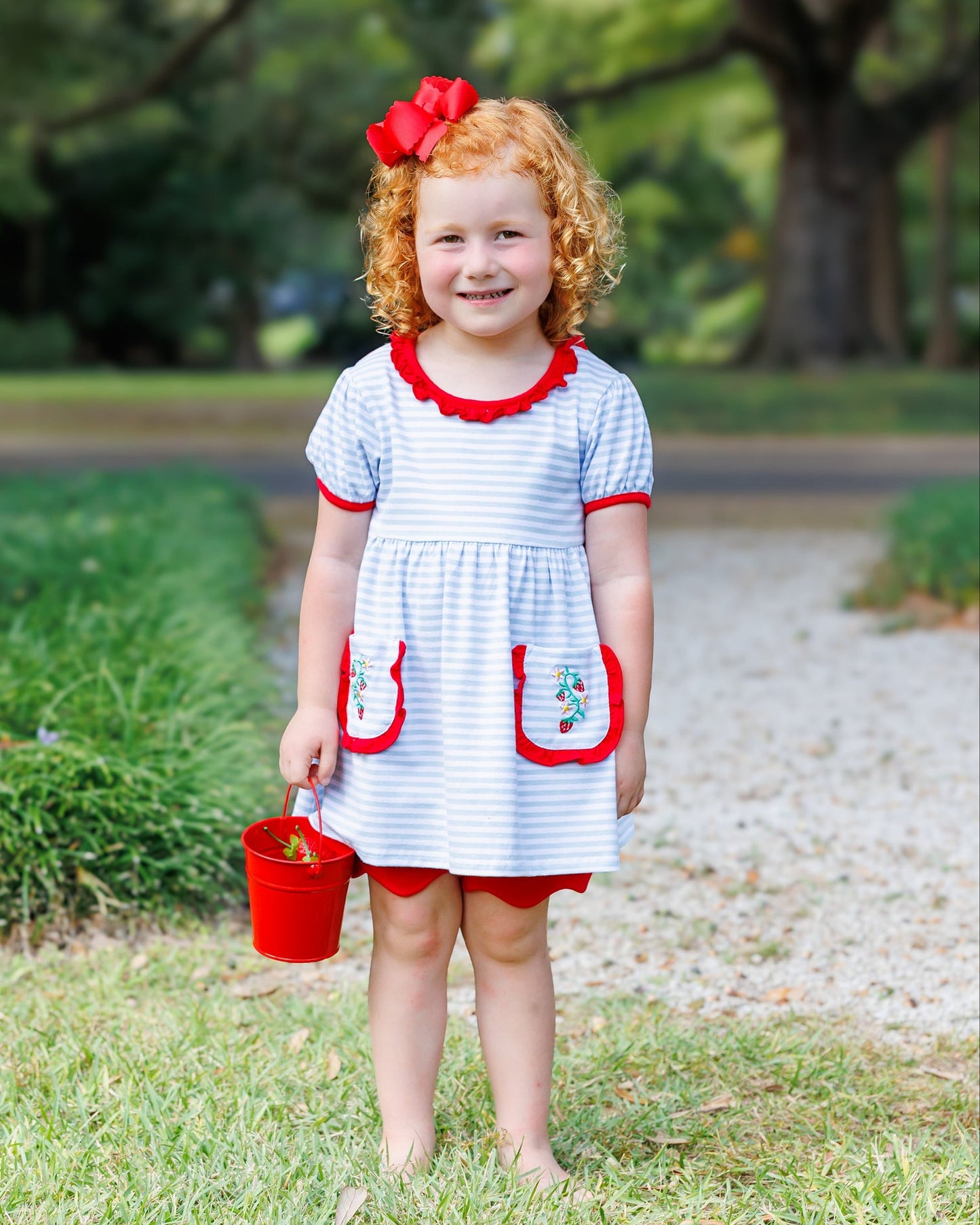So Berry Sweet Scallop Short Sett  by Jellybean by Smock Candy - Persnickety Shop