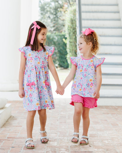Jellybean Girl's Poppies and Petals Ruffle Short Set - Persnickety Shop