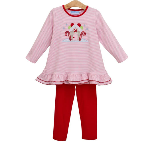 Trotter Street Gingerbread House Pant Set