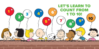 123 with Snoopy by Charles M. Schulz