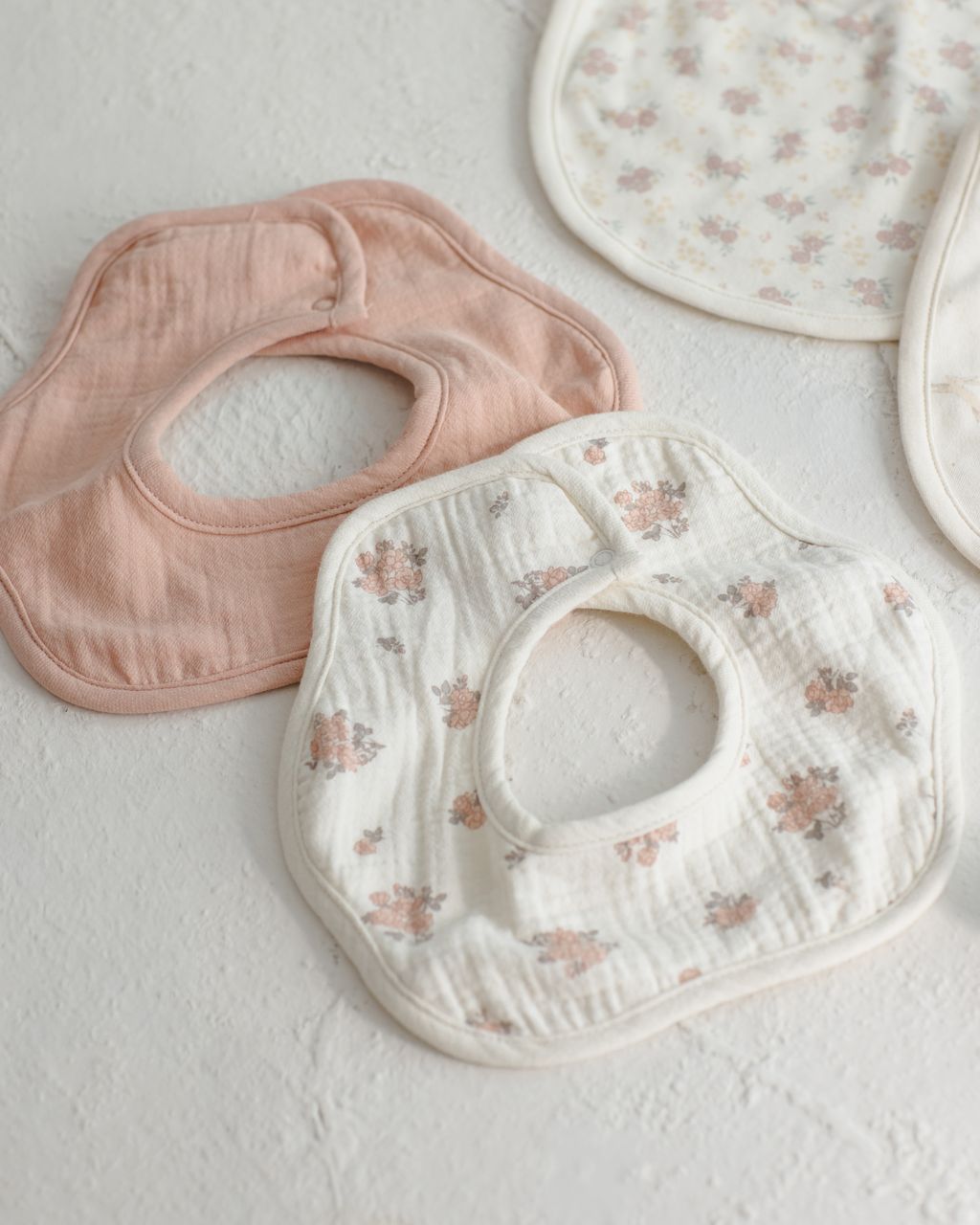 Flower Bib Pack || Garden Rose, Melon - Persnickety Shop