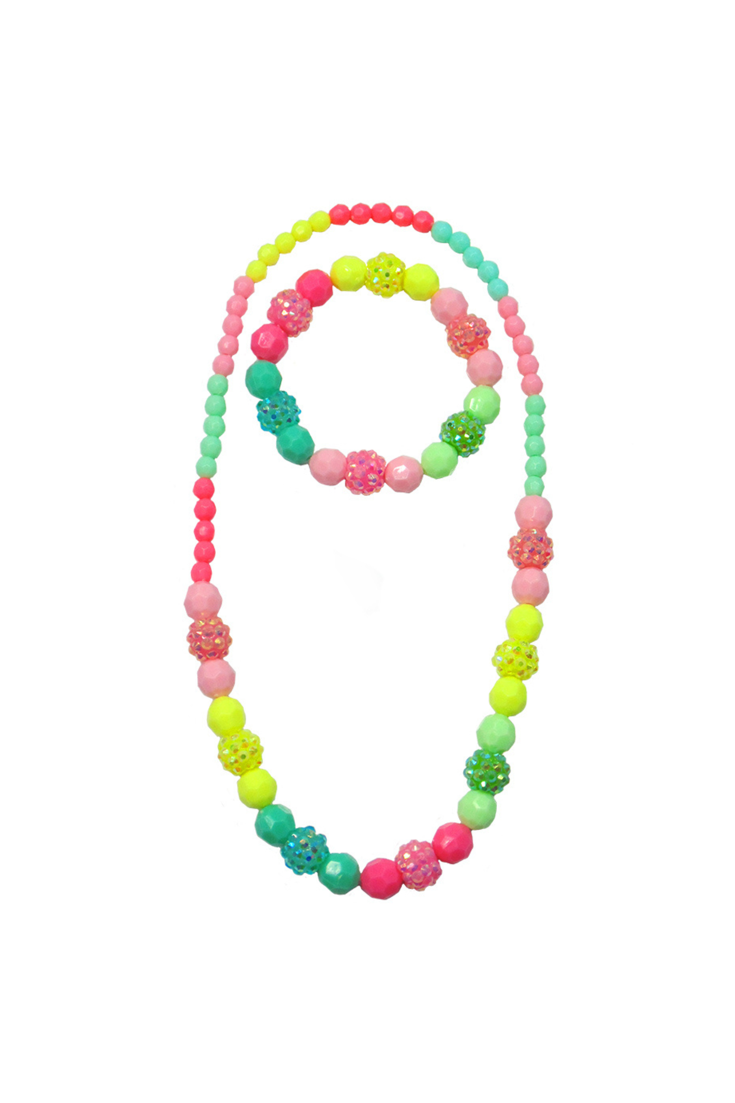 Vividly Vibrant Necklace & Bracelet Set by Great Pretenders - Persnickety Shop