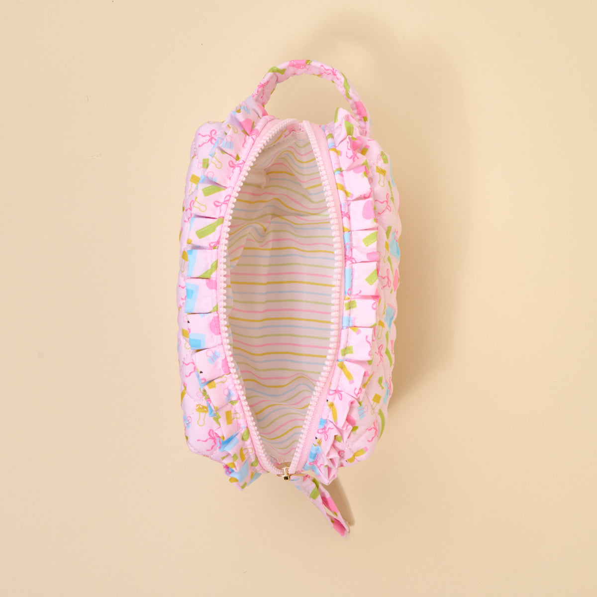 School's In Session Essentials Quilted Cosmetic Pouch - Persnickety Shop