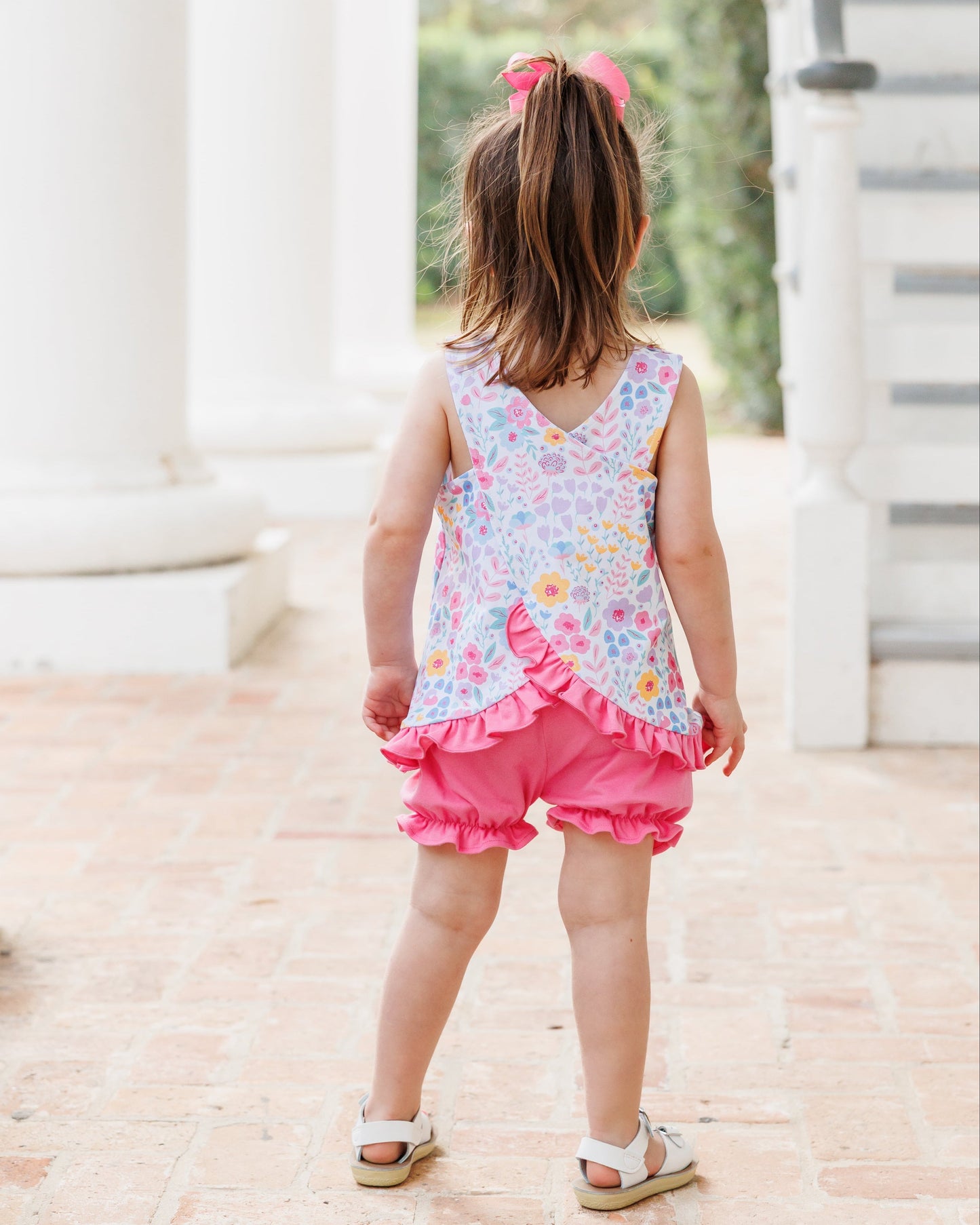 Jellybean Poppies and Petals Swing Back Bloomer Set - Persnickety Shop