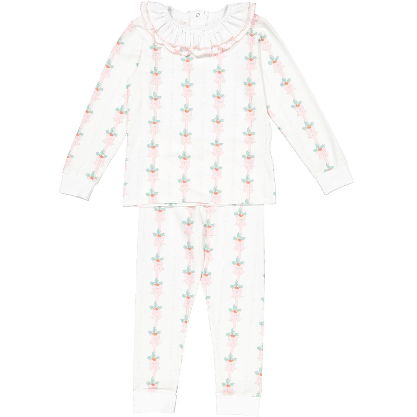 Sal & Pimenta Pink Mistletoe Girl Pajama - Persnickety Shop