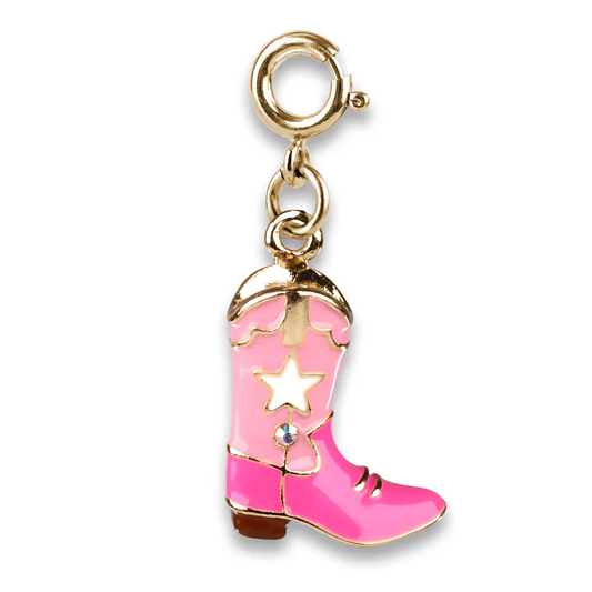 Gold Gold Cowgirl Boot Charm