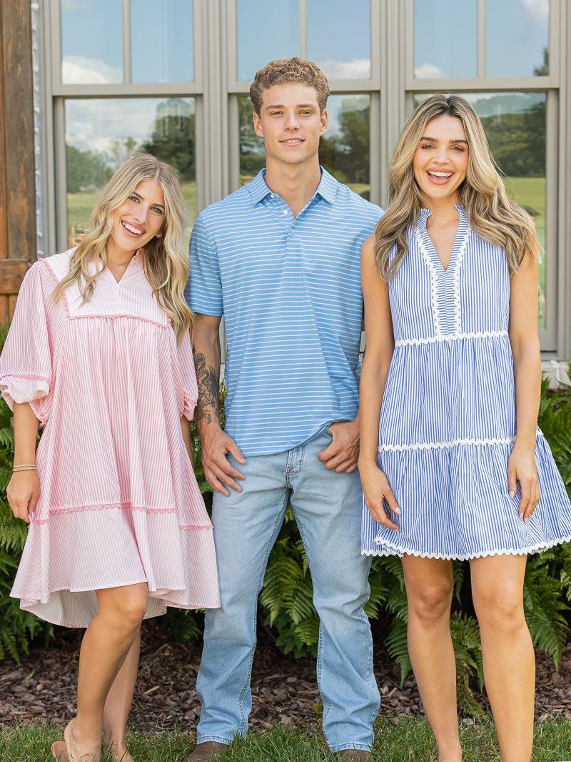Simply Southern Girls Coastal Prep Dress Blue - Persnickety Shop