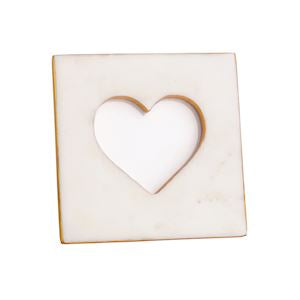 MARBLE HEART FRAME - Persnickety Shop