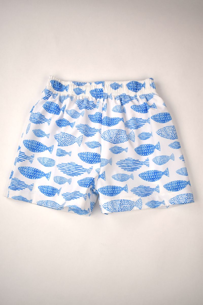 Boys Fish Print Swim Collection by Funtasia Too!