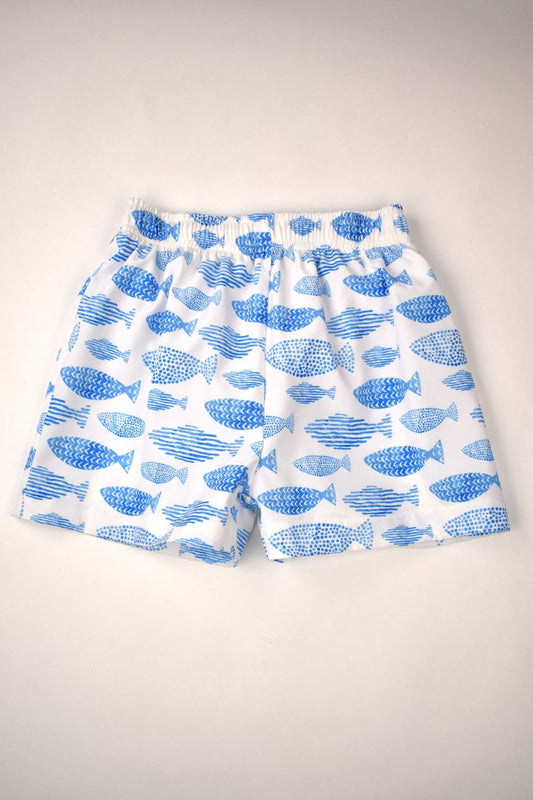 Boys Fish Print Swim Collection by Funtasia Too!