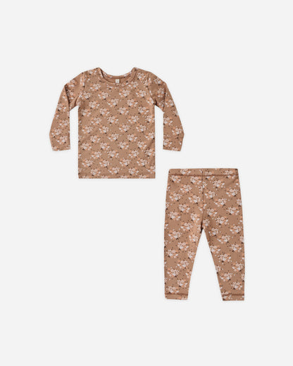 Quincy Mae BAMBOO PAJAMA SET FALL FLORAL