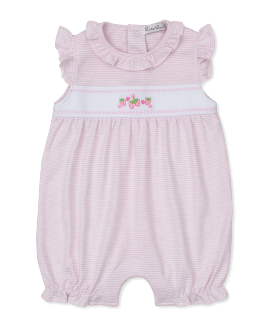 Kissy Kissy Classic Treasures SP26 Pink Stripe Short Playsuit - Persnickety Shop