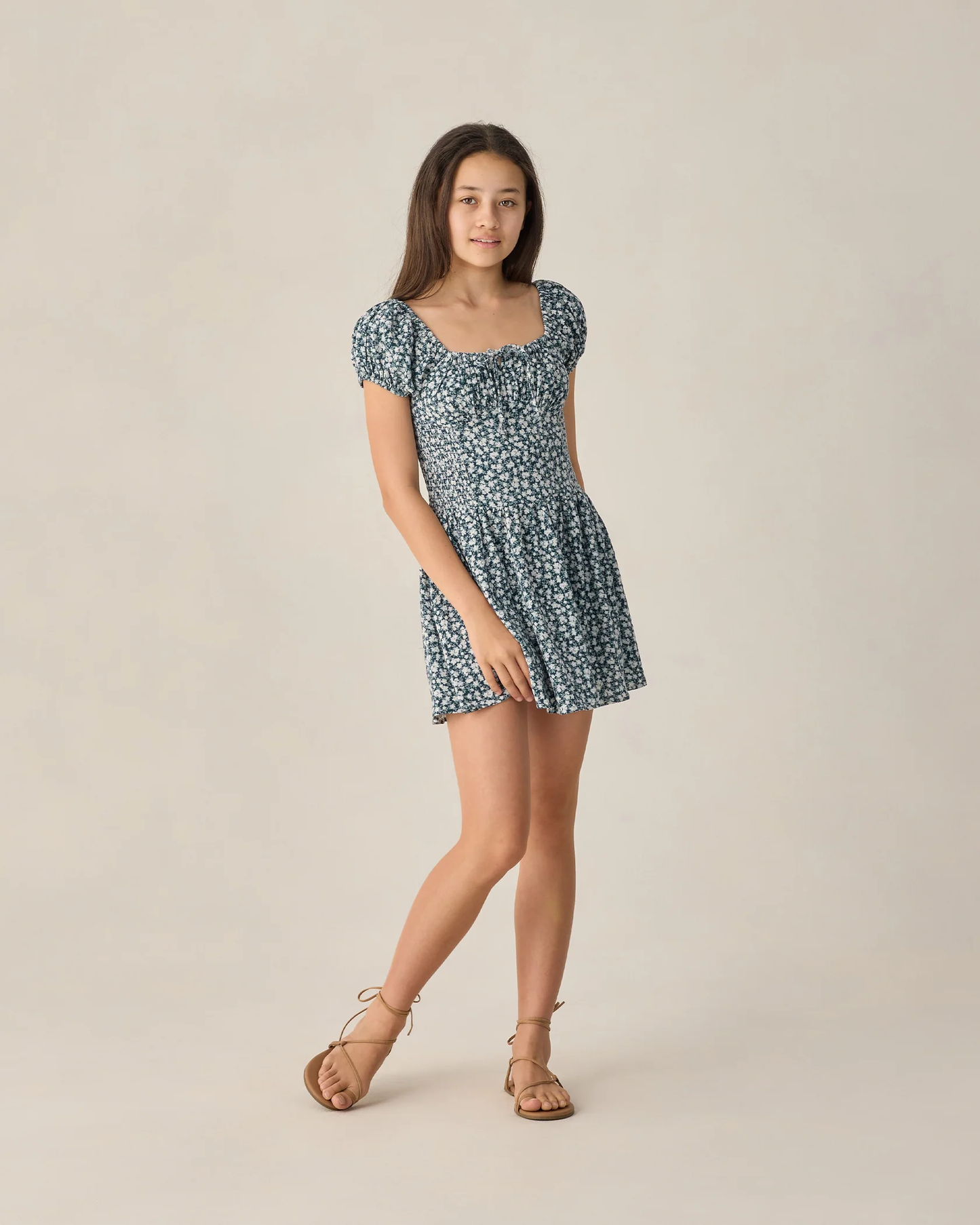 RYLEE + CRU TEEN ALEX DRESS NAVY FLORAL - Persnickety Shop