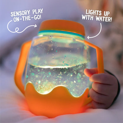 Blue Sensory Play Jar 