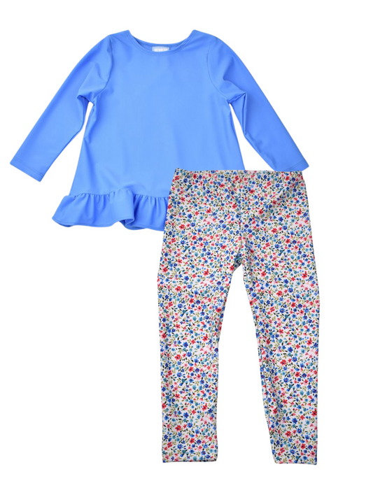 SARAH FLORAL LEGGING SET by Color Works - Persnickety Shop