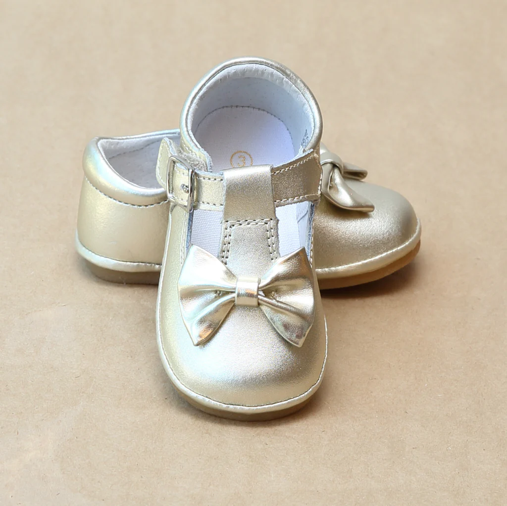 Angel Baby Girls Minnie Classic T-Strap Bow Mary Jane - Persnickety Shop