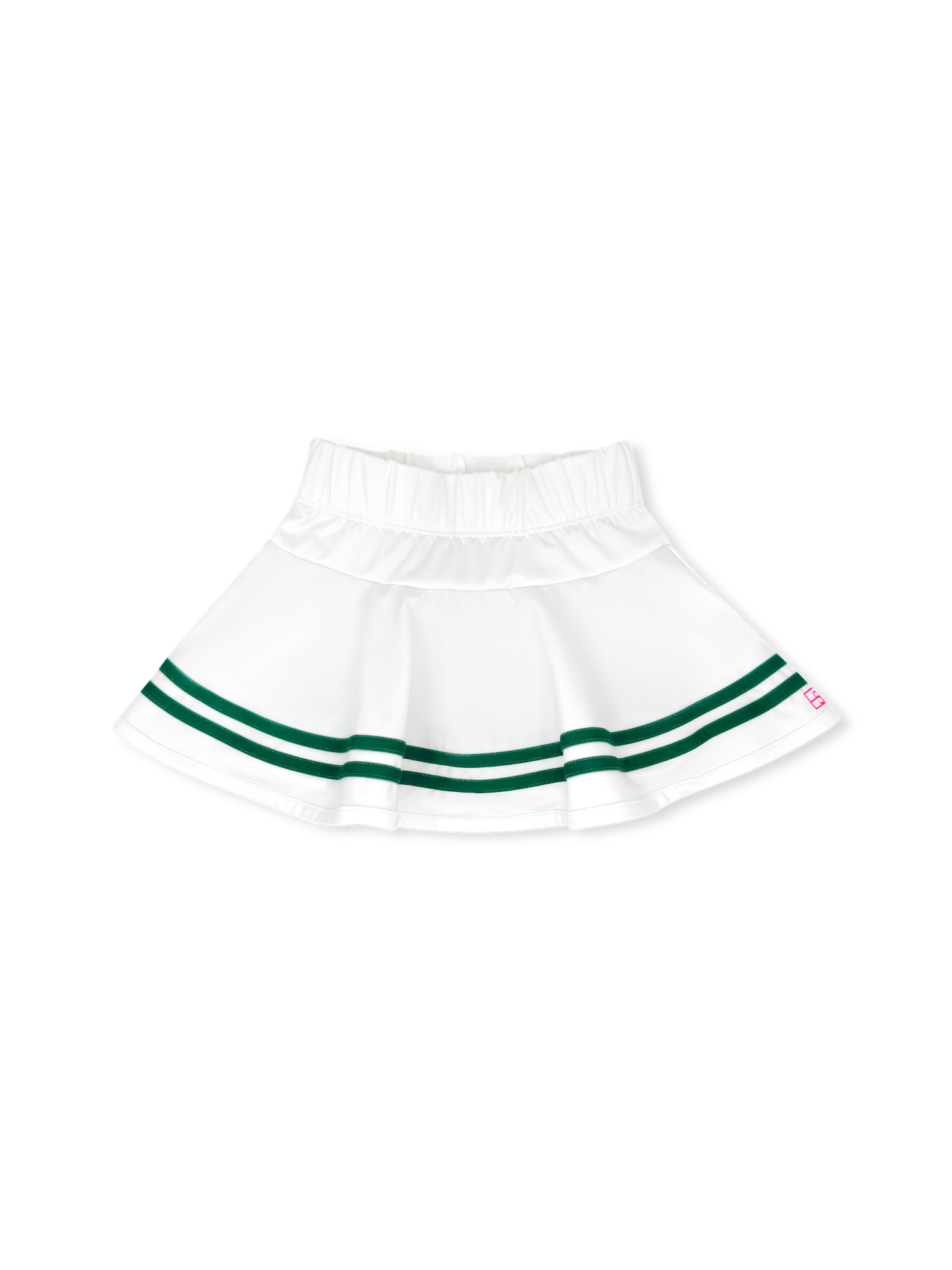 Set Athletics Callie Skort - Pure Coconut, Augusta Green - Persnickety Shop