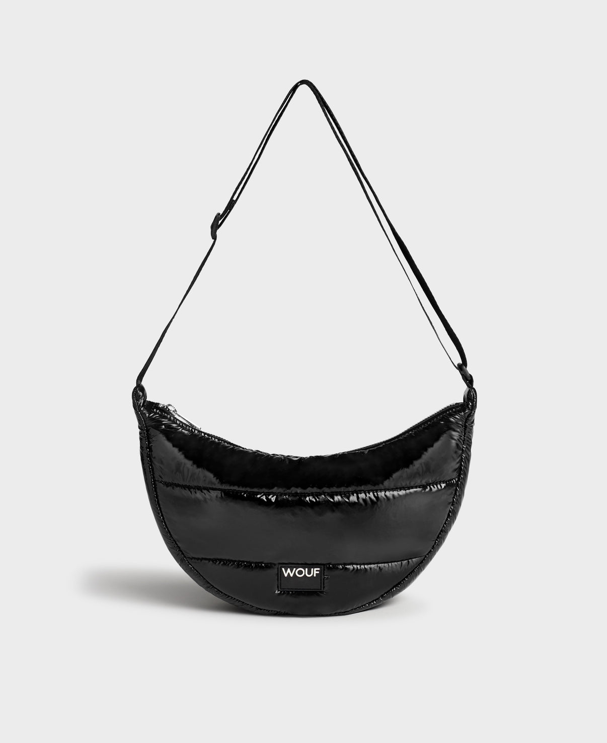 Black Glossy Crossbody Bag - Persnickety Shop