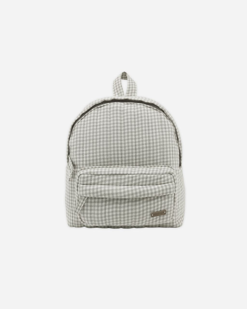 Mini Backpack || Sage Gingham - Persnickety Shop