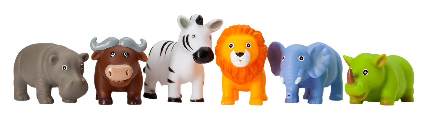 JUNGLE PARTY SQUIRTIE BABY BATH TOYS - Persnickety Shop