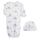 Lavender Bows Gown & Hat Set – Baby Club Chic - Persnickety Shop