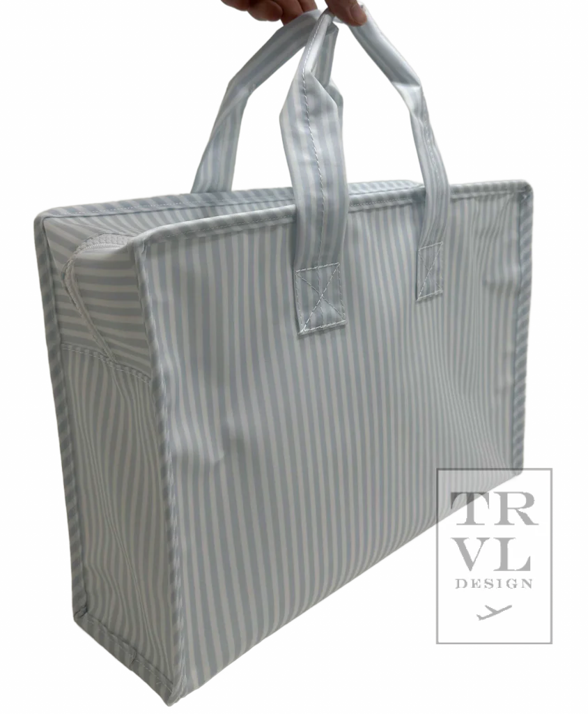 Overnite Tote, Pimlico Stripe Blue TRVL DESIGN