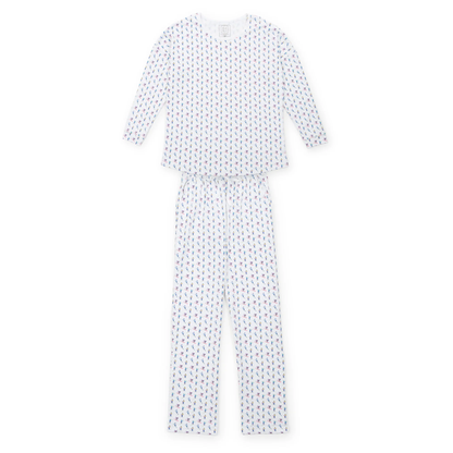 Lila and Hayes PRE-ORDER Brent Adult PAJAMA SET - Under The Christmas Tree - Persnickety Shop