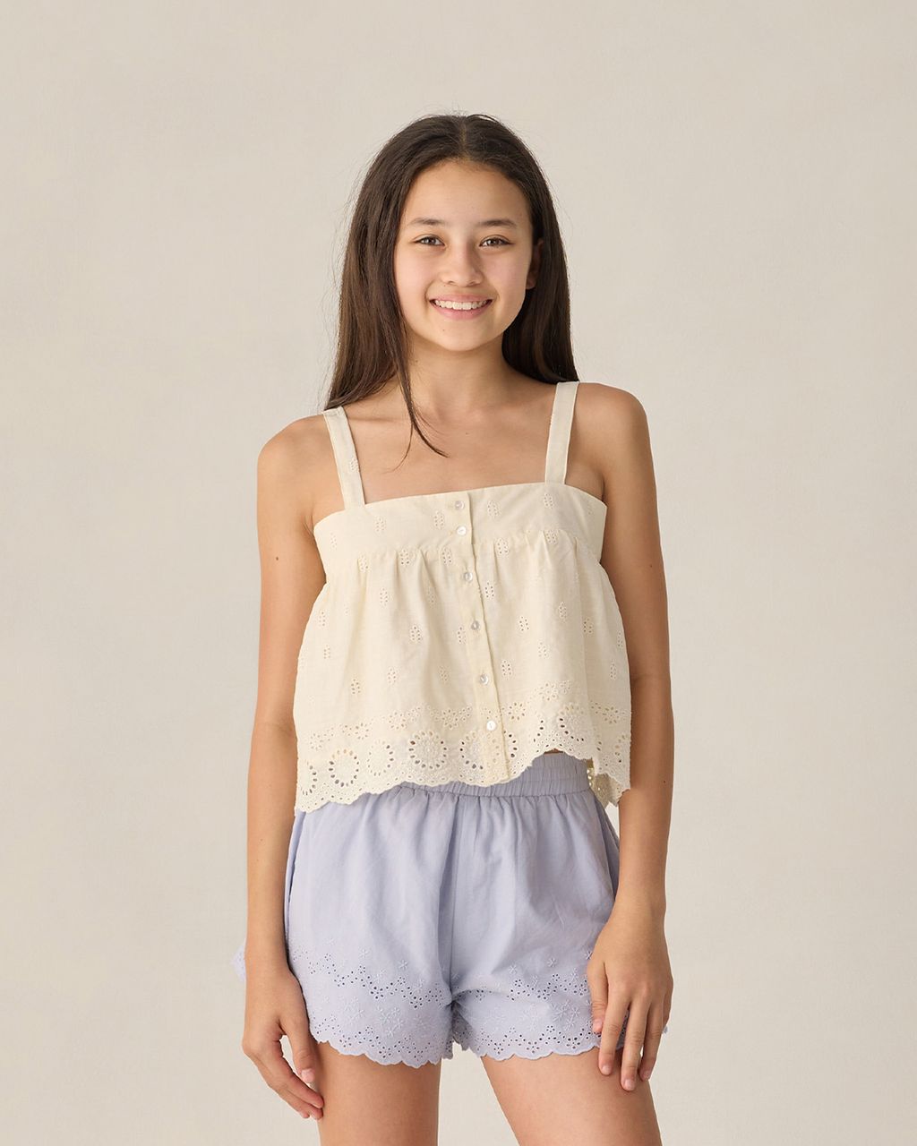 TEEN REMI SHORTS PERIWINKLE - Persnickety Shop