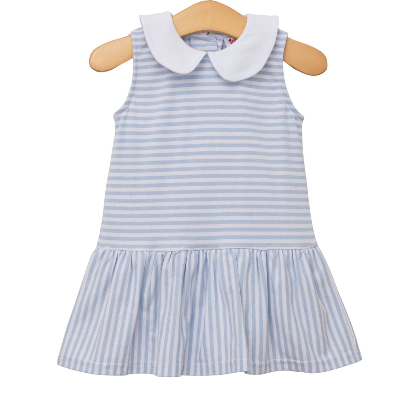Jellybean Girl Georgia Skirted Bubble- Light Blue Medium Stripe - Persnickety Shop