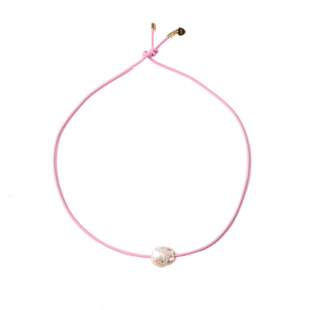 Ballet Pink Pearl Cord Necklace - Persnickety Shop