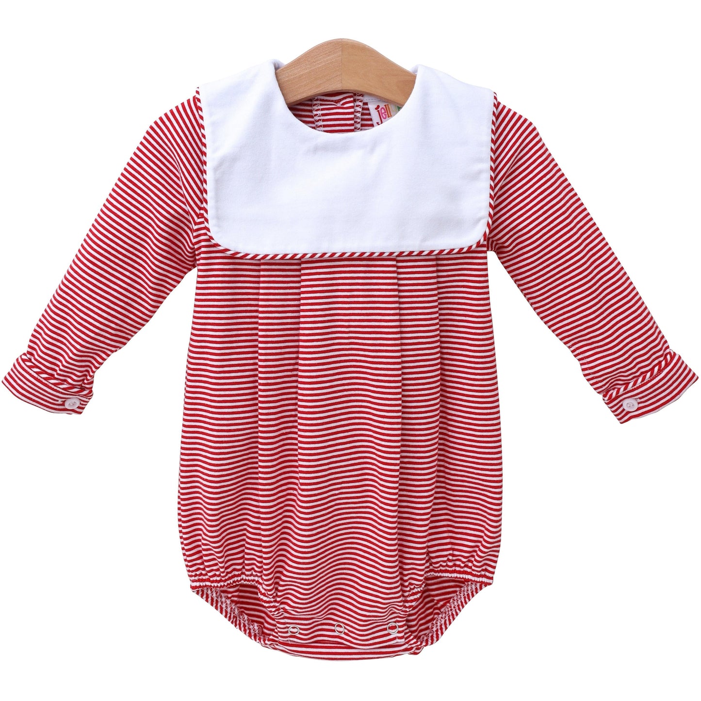 PRE-ORDER Jack Bubble - Red Stripe  by Jellybeans Smock Candy - Persnickety Shop