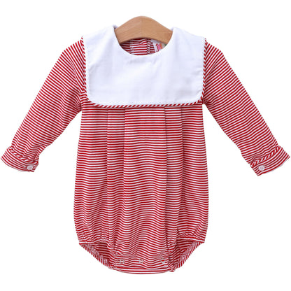 PRE-ORDER Jack Bubble - Red Stripe  by Jellybeans Smock Candy - Persnickety Shop