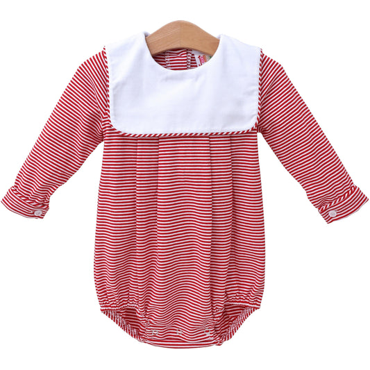 PRE-ORDER Jack Bubble - Red Stripe  by Jellybeans Smock Candy - Persnickety Shop