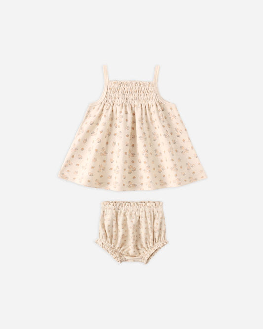Smocked Tank + Bloomer Set || Strawberries - Persnickety Shop