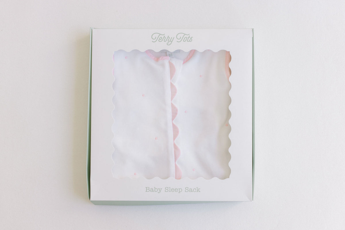 Terry Tots Sleep Sack – Pink Dots