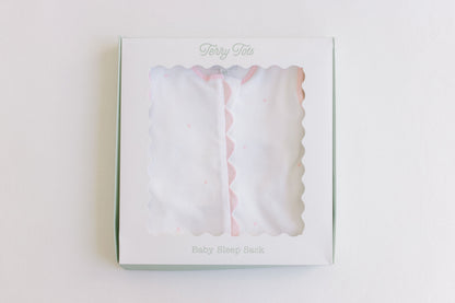 Terry Tots Sleep Sack – Pink Dots