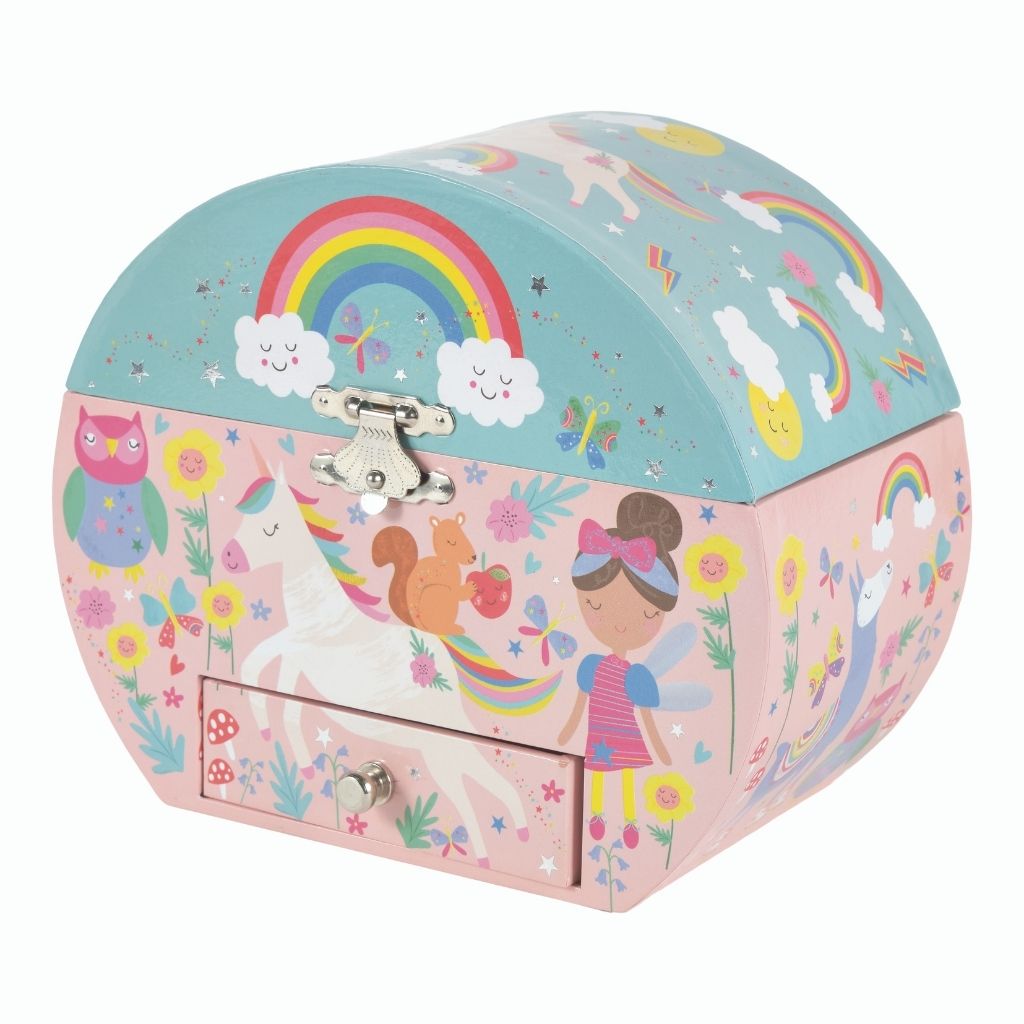 Rainbow Fairy Oval Jewellery Box - Persnickety Shop