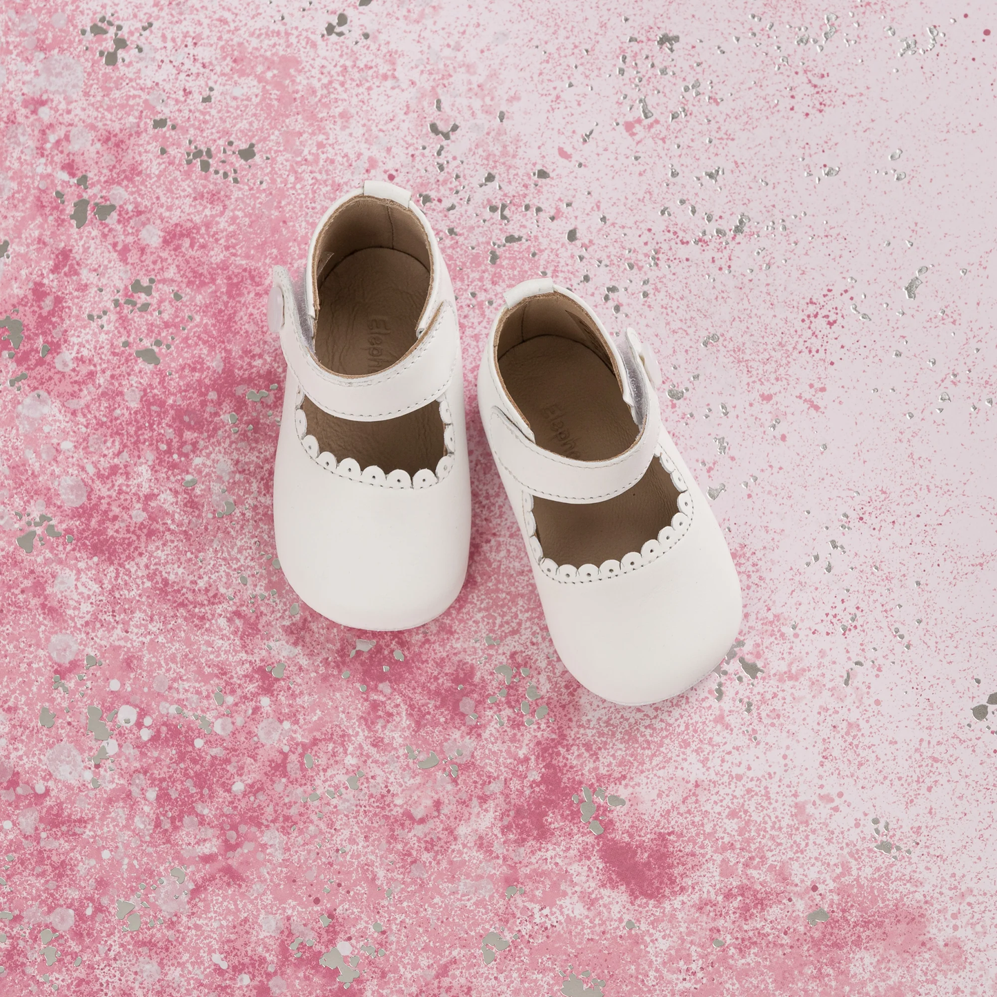 ELEPHANTITO Mary Jane for Baby-White - Persnickety Shop