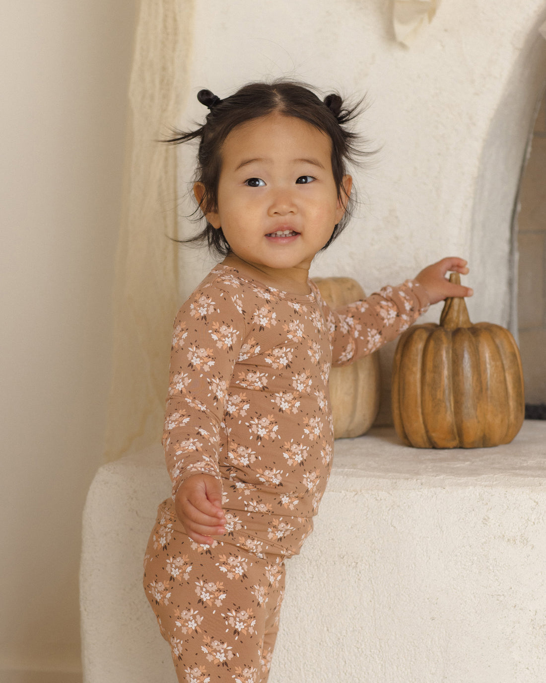 Quincy Mae BAMBOO PAJAMA SET FALL FLORAL