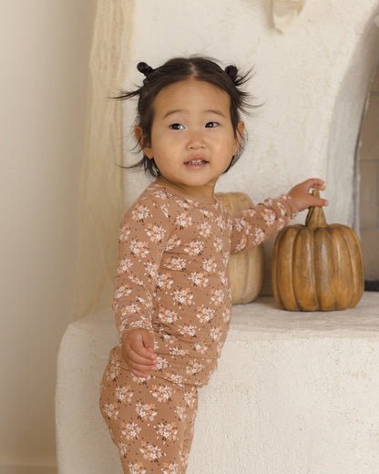 Quincy Mae BAMBOO PAJAMA SET FALL FLORAL