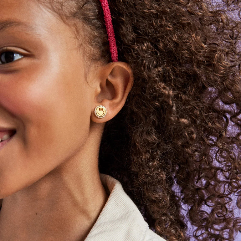 Baublebar All Smiles 18K Gold Kids' Earrings