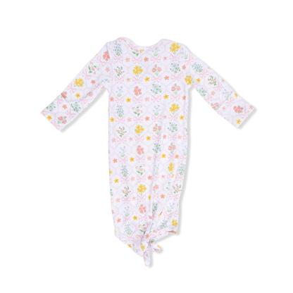 Spring Blooms Bow Trellis - Knotted Gown 0-3 Months - Persnickety Shop