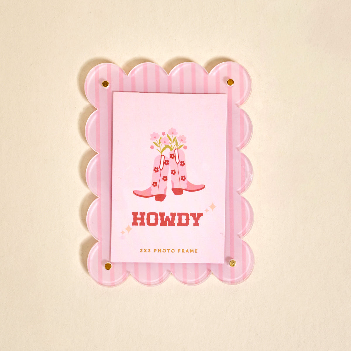 Cowgirl Boots Mini Acrylic Picture Frame Magnet - Persnickety Shop